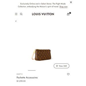 Louis Vuitton Pochette Accessoires. Worn twice